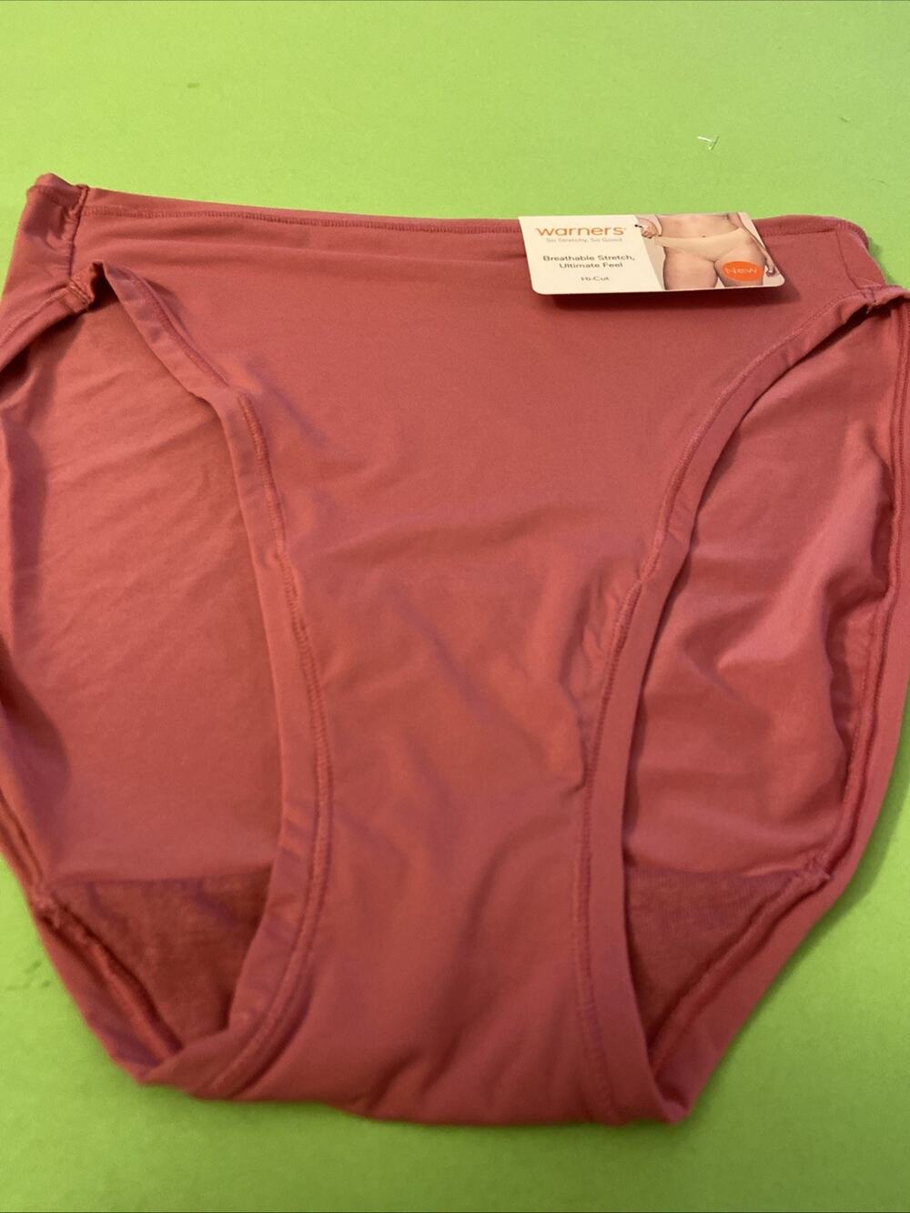 WARNERS PINK HI-CUT BRIEF PANTIES /Small / Size 5